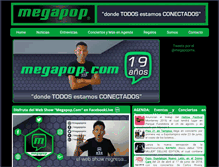 Tablet Screenshot of megapop.com.mx